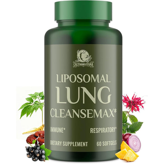 C Calthorvitana Liposomal Lung Cleansemax 60 softgels front packaging