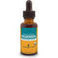 Herb Pharm Certified Organic Goldenseal Liquid Extract 1 Fluid Ounce bottle front view for respiratory support