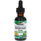 Nature's Answer Goldenseal Root Extract alcohol free front view for natural immune boost