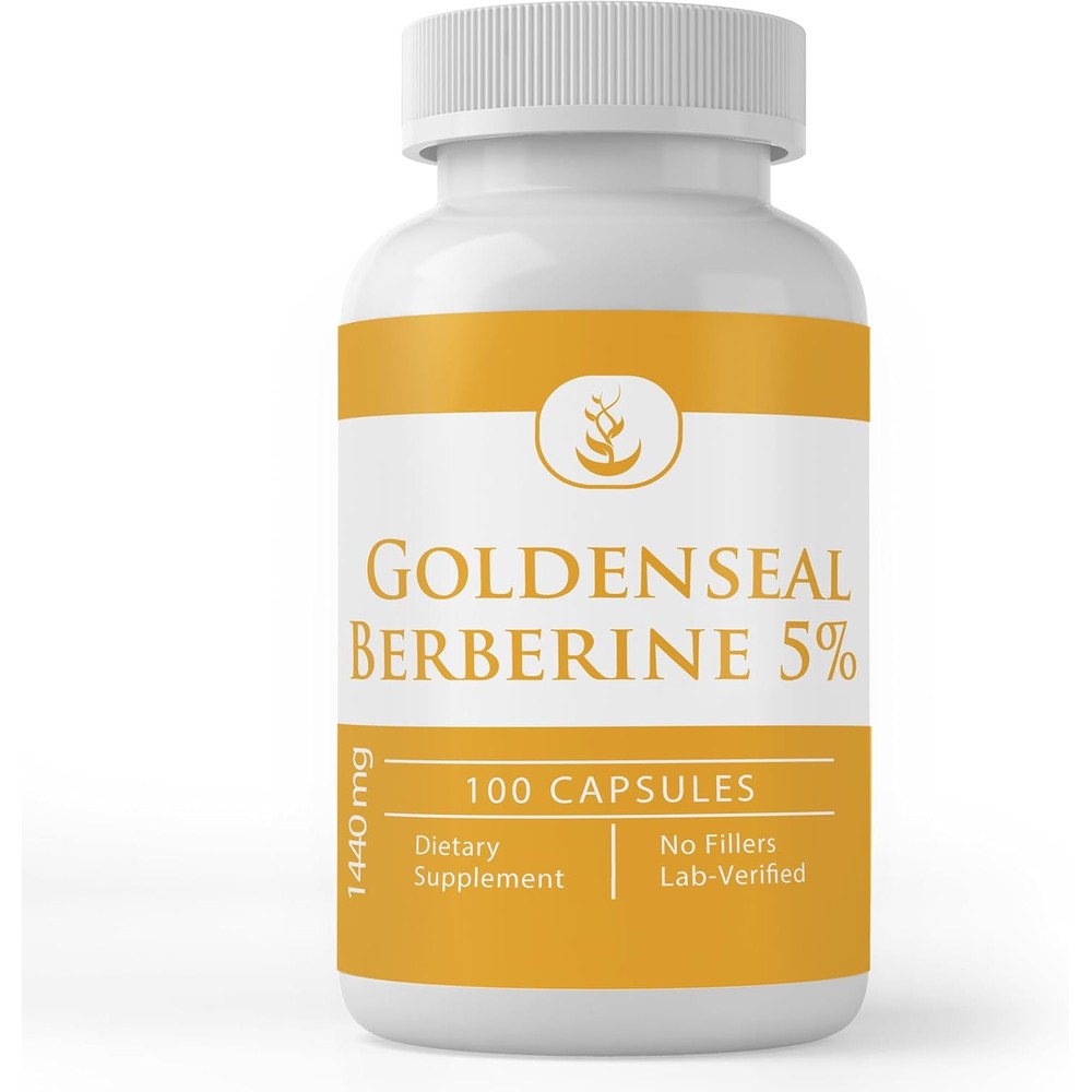Pure Original Ingredients Goldenseal Berberine 500mg front view bottle for metabolic health support.