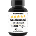 Jisora Monoherb Goldenseal Extract 1000mg bottle front view premium immune support dietary supplement capsules