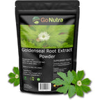 Go Nutra Vinatura Goldenseal Root Extract front view packaging showcasing pure herbal immune supplement.