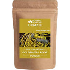 Blessfull Healing Organic Goldenseal Root Powder 100 Gram front view of the sealed brown pouch packaging.