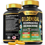 Tenmido Goldenseal Root Supplement 10 In 1 Capsule Bottle front view