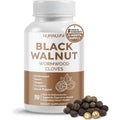 Nurafuse Black Walnut Wormwood Goldenseal Digestive Complex bottle front view showing product packaging.