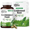 Wild And Organic Goldenseal Root capsules front view authentic supplement online India