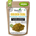 Naturfi Organic Goldenseal Root Powder front pouch view showing USDA organic seal