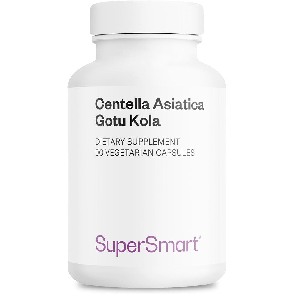 Supersmart Centella Asiatica 180mg 90 vegetarian capsules bottle front view