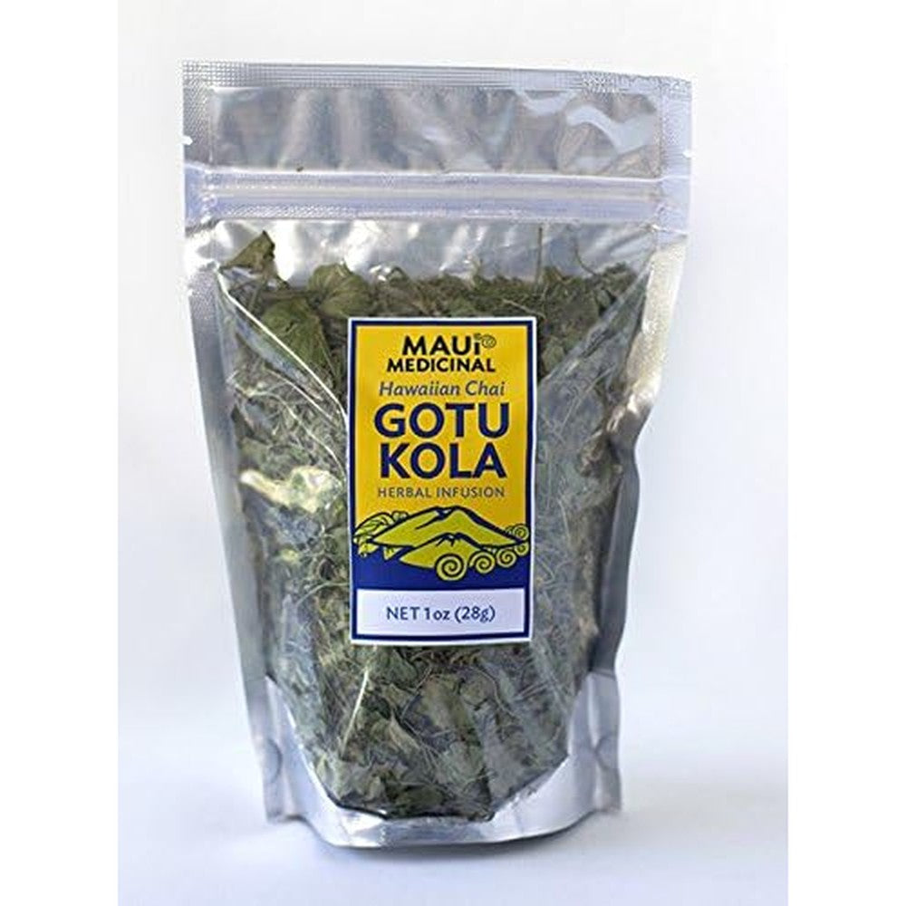 Maui Medicinal Herbs Organic Gotu Kola Tea front view packaging