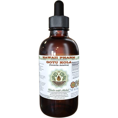 Hawaii Pharm Gotu Kola Alcohol Free Liquid Extract 2 fluid ounce bottle front view