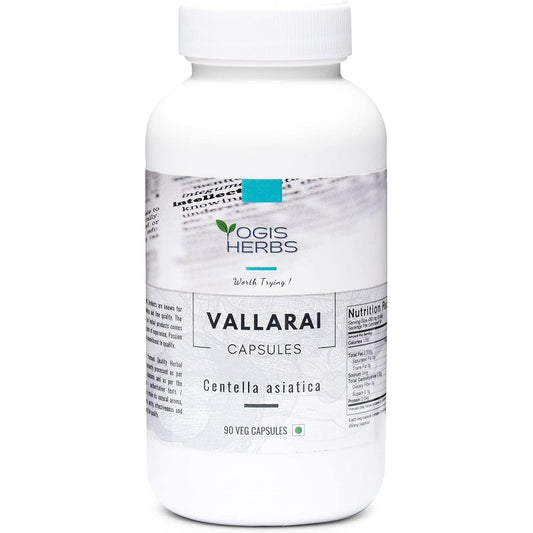 Yogis Herbs Vallarai Capsules front view cognitive support supplement