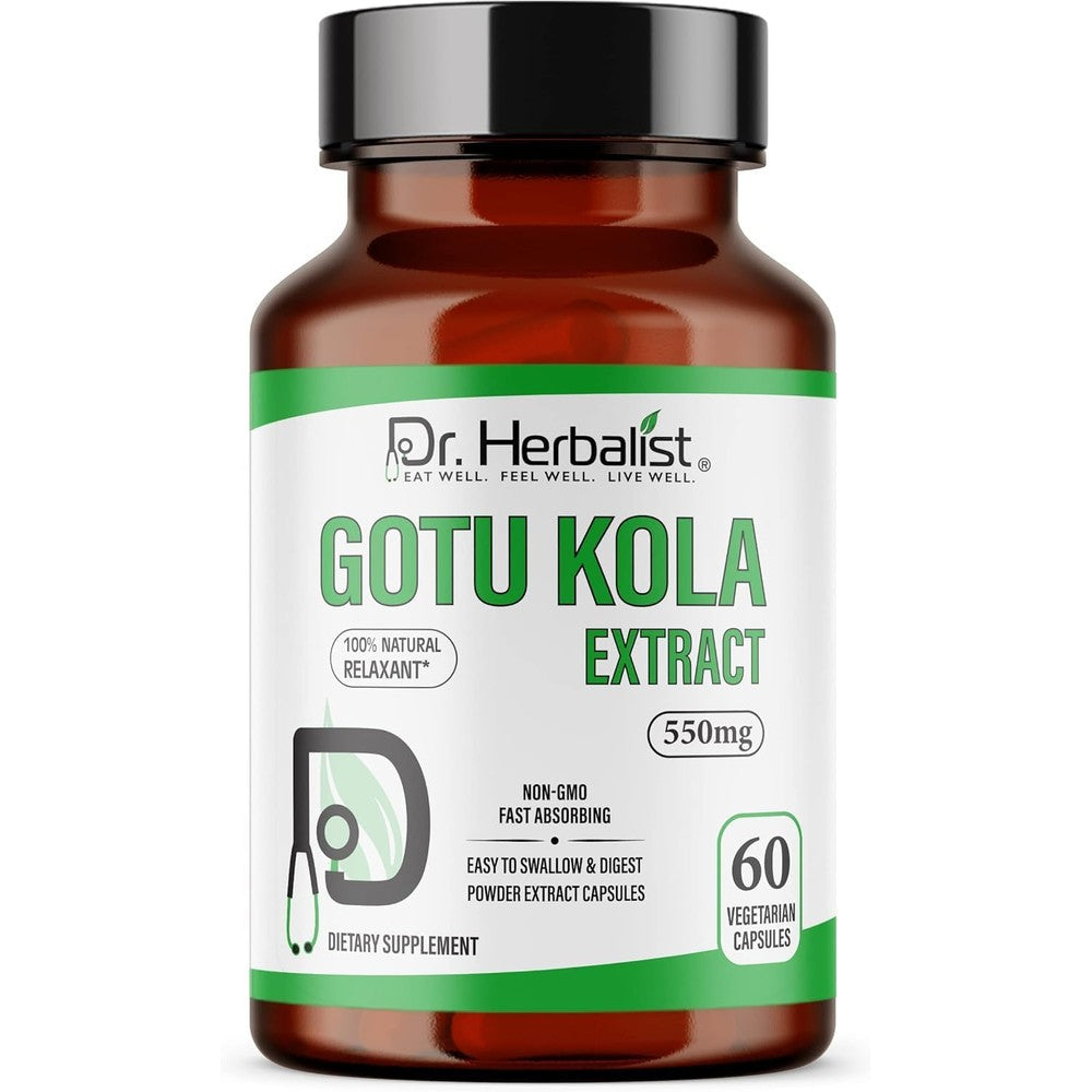 Dr Herbalist Gotu Kola Extract front view authentic USA import brain supplement