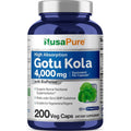 NusaPure Gotu Kola Extract supplement bottle front view showing capsule count