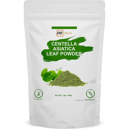 MGanna Pure Natural Gotu Kola Powder front packaging view for premium herbal skincare.