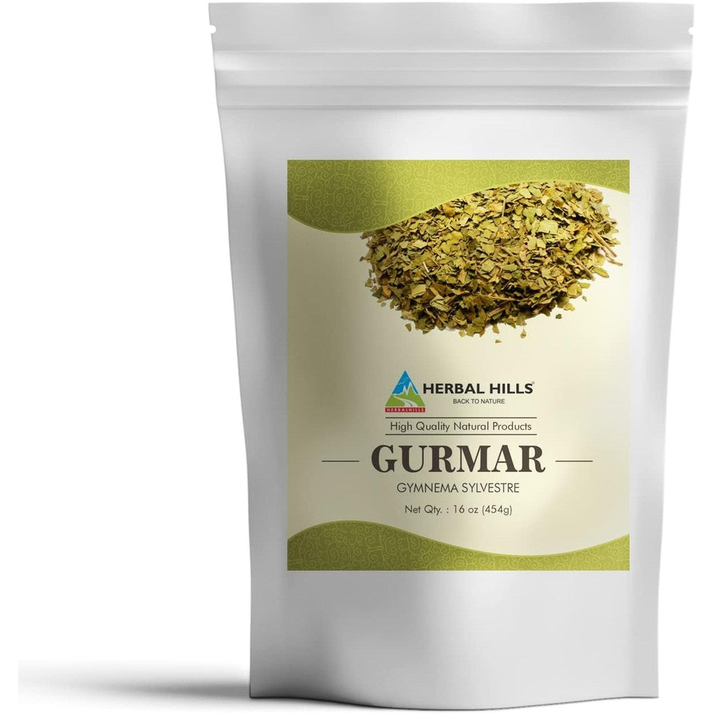 Herbal Hills Gurmar Powder front view packaging pouch for glucose balance