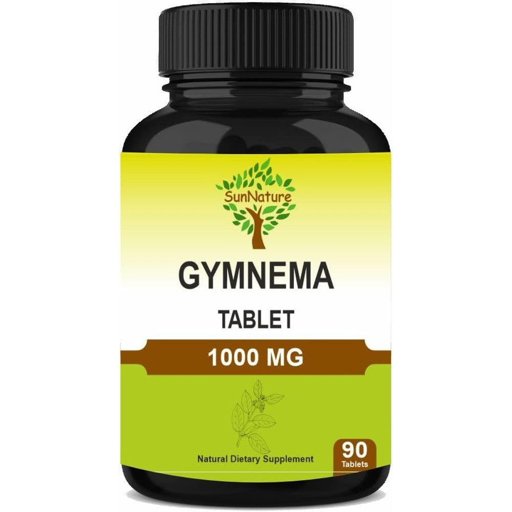 SunNature gymnema supplement 1000mg 90 vegan tablets for metabolic health goals