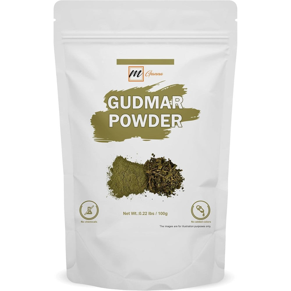 mGanna Pure Gudmar Gymnema Sylvestre Powder front view packaging