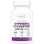 Type Zero Clean Gymnema Sylvestre Extract 120 Capsules front view bottle showing 3500 milligram serving details.