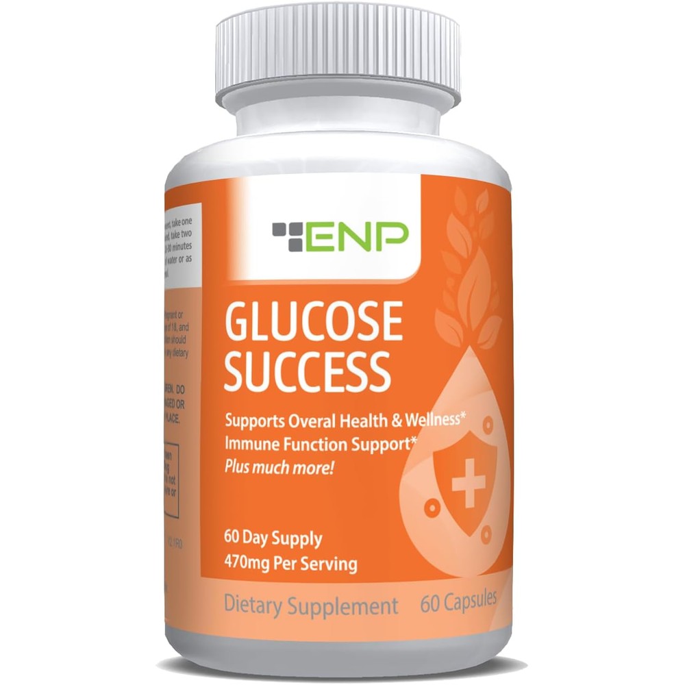 ENP Glucose Success front view bottle of imported blood sugar support capsules