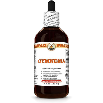 Hawaii Pharm Gymnema Sylvestre liquid extract bottle front view for sugar balance