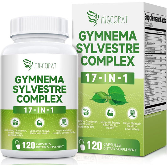 Pure Original Ingredients Migcopat Gymnema Sylvestre complex bottle front view showing capsule count