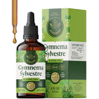 Herbamama Gymnema Sylvestre Drops front view bottle for blood sugar support.