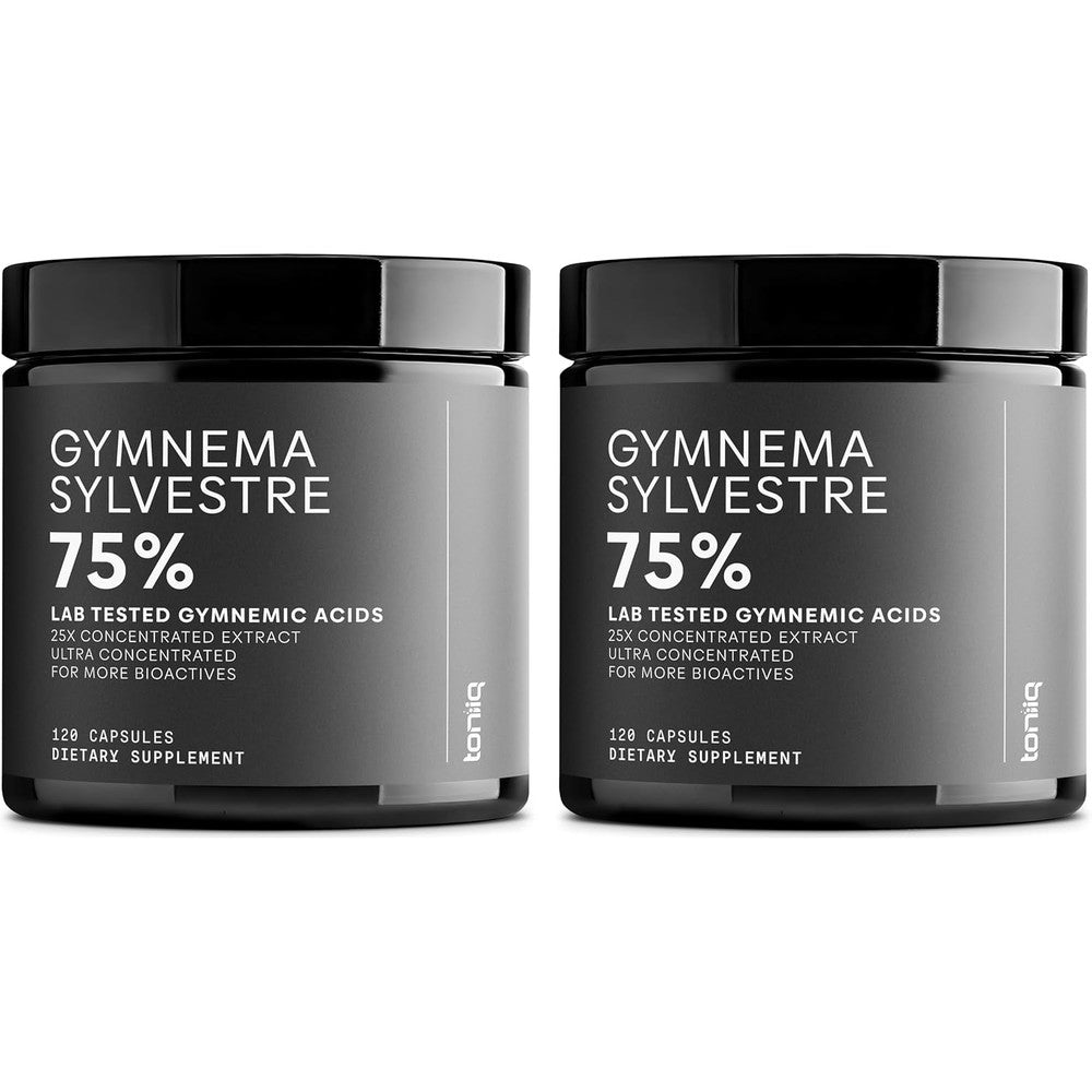 Toniiq Gymnema Sylvestre ultra high potency supplement front bottle view