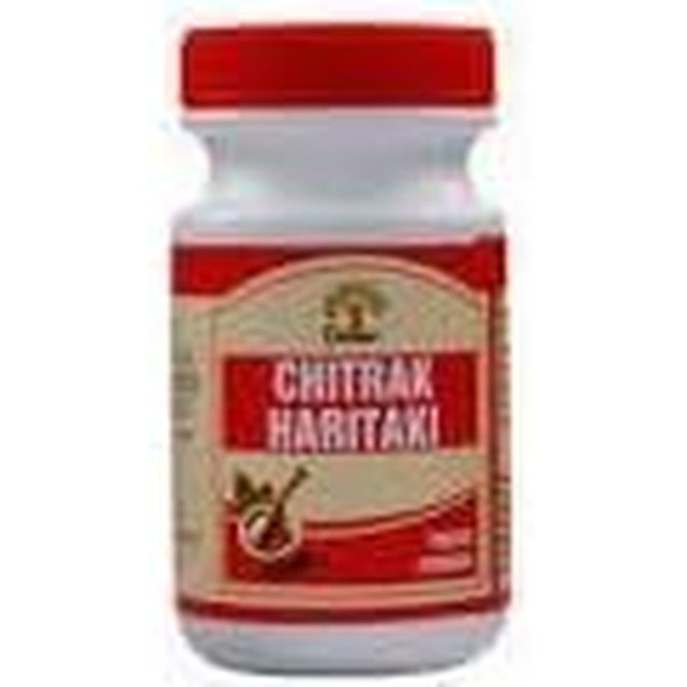 Dabur Chitrak Haritaki Ayurvedic Formula 100 Grams front view bottle for digestive and respiratory health