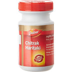 Dabur Chitrak Haritaki 250 Grams bottle front view showing authentic Ayurvedic product labeling.