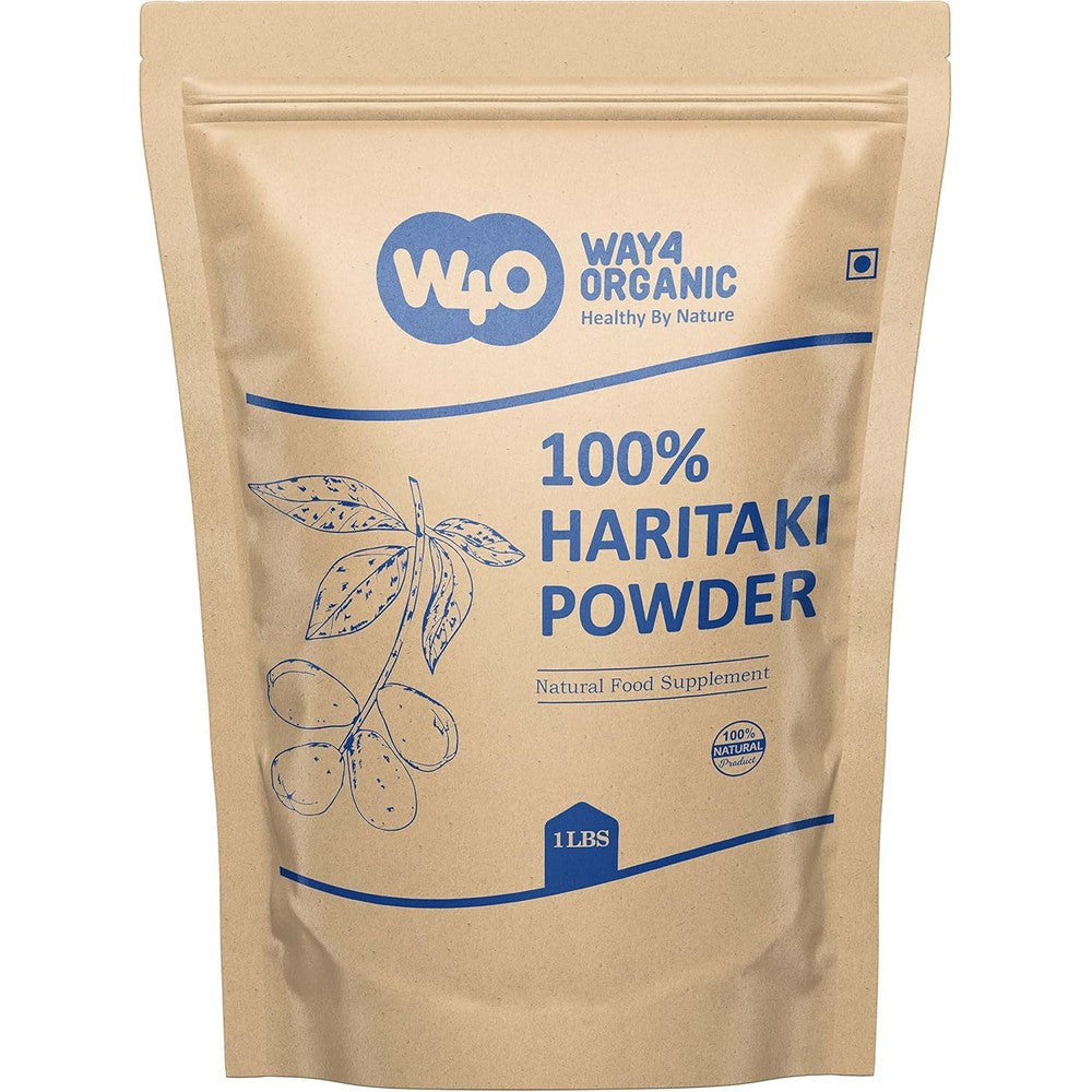 HerbsIndia Way 4 Organic Haritaki Powder front view packaging