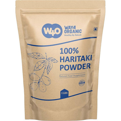 HerbsIndia Way 4 Organic Haritaki Powder front view packaging