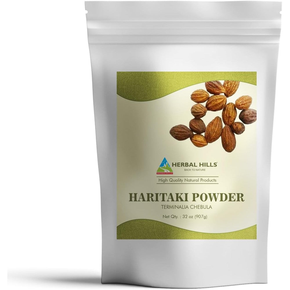 Herbal Hills Haritaki Powder front view bag 32 Ounce