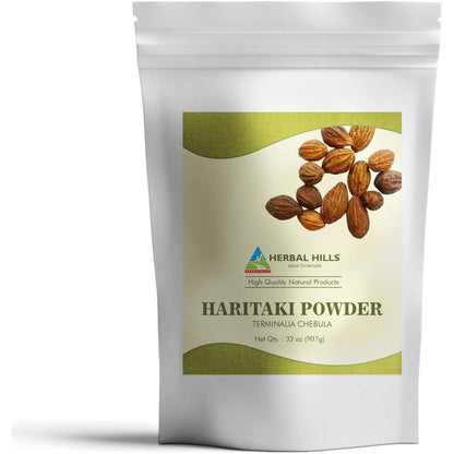 Herbal Hills Haritaki Powder front view bag 32 Ounce