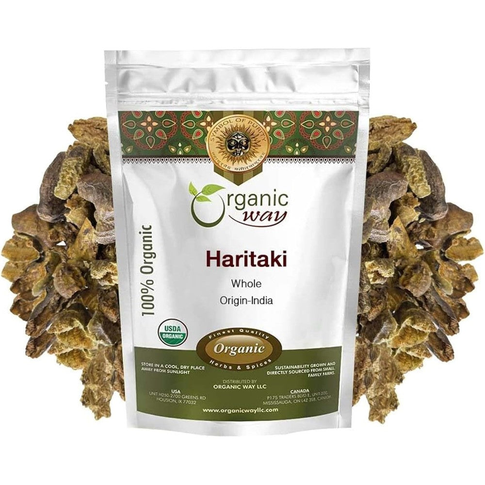 Organic Way Haritaki Whole 16 Ounce front view