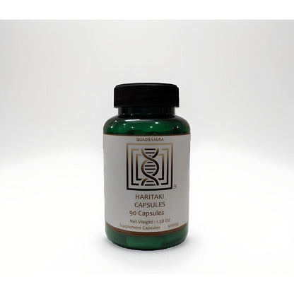 Quadraaura Haritaki 90 Capsules front view bottle