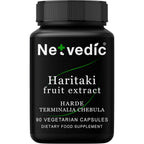 Netvedic Haritaki Fruit Extract 400mg capsules bottle front view