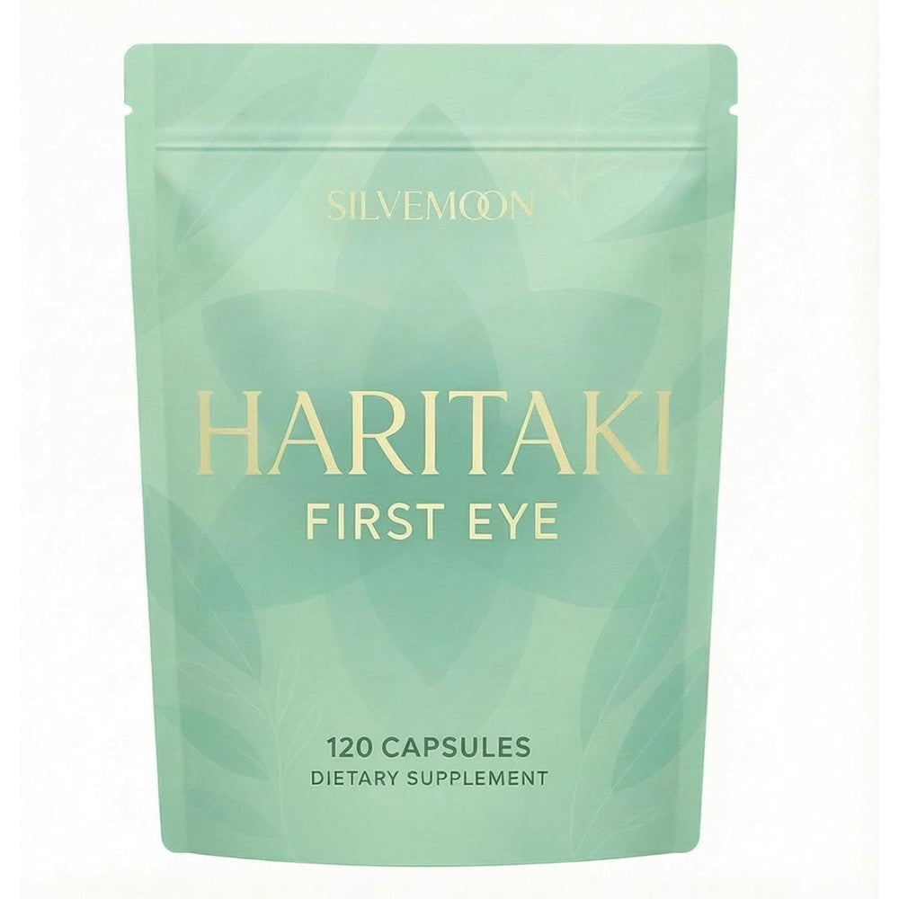 Silvermoon Haritaki Organic Terminalia Chebula 120 Capsules front view