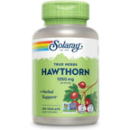 Solaray Hawthorn Berry 1050mg bottle front view showing herbal heart support facts