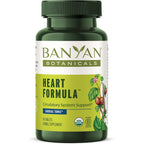 Banyan Botanicals Organic Heart Formula front view bottle for cardiovascular support.