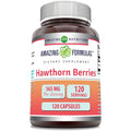Amazing Nutrition Hawthorn Berries 565mg front view bottle for cardiovascular health
