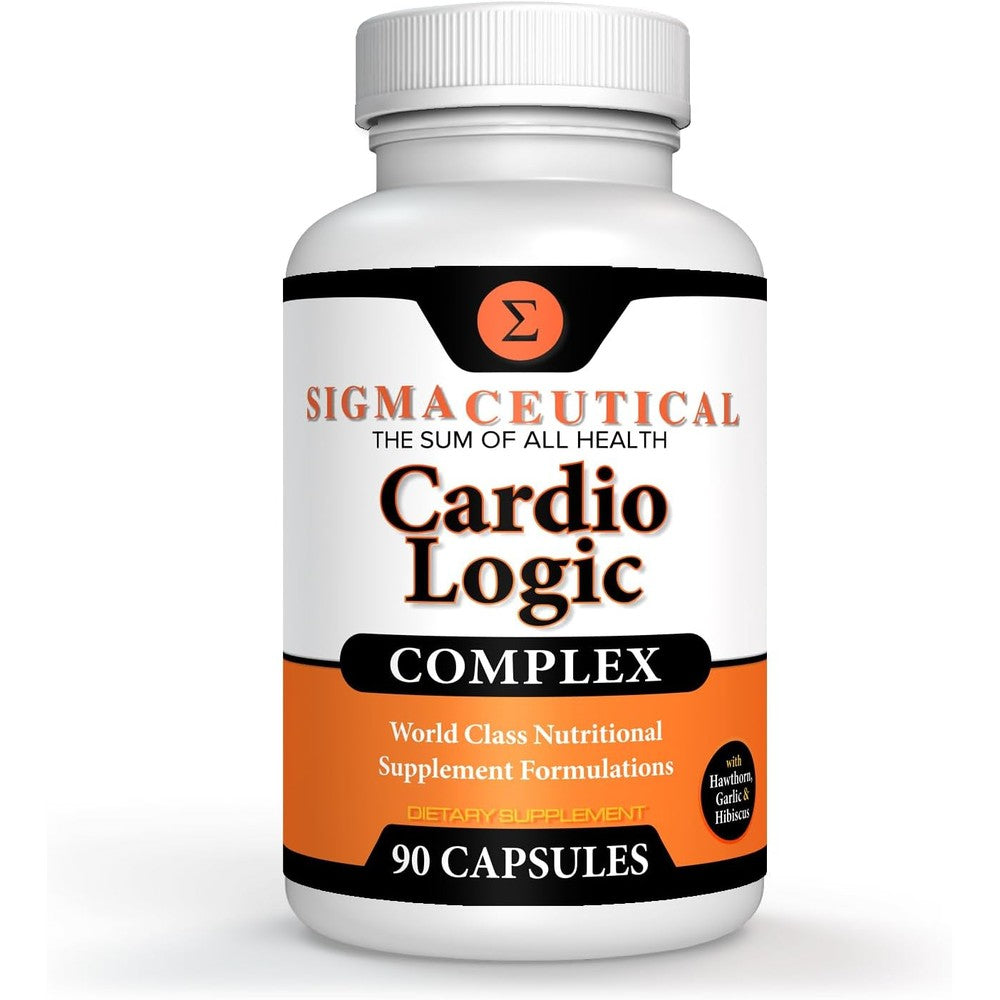 Sigmaceutical Hawthorn Olive Leaf Garlic Blood Pressure Support 90 capsules front view bottle