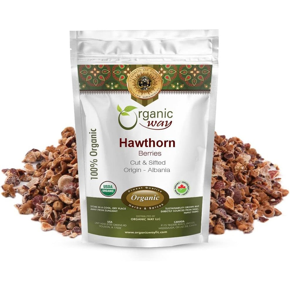 Organic Way Organic Hawthorn Berries Botanical Tea front view package
