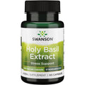 Swanson Holy Basil Extract 400mg 60 Capsules front bottle view