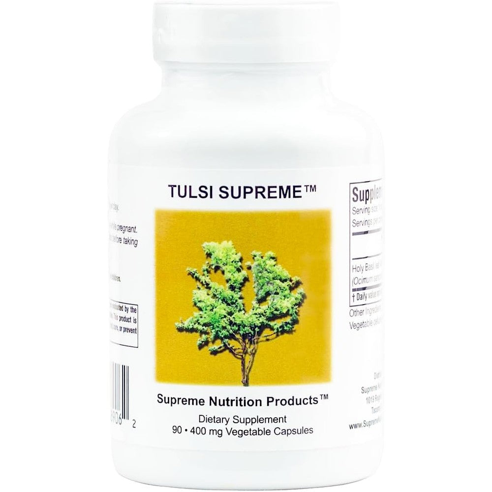 Supreme Nutrition Tulsi Supreme Holy Basil 90 capsules front view