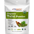 Vitamatic Certified USDA Organic Tulsi Holy Basil Powder 1 Pound front view