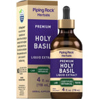 Piping Rock Holy Basil Liquid Extract front view bottle