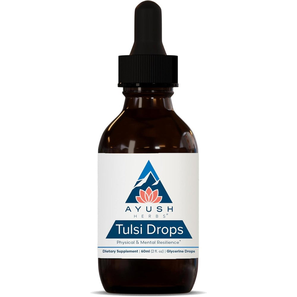 Ayush Herbs Tulsi Drops 60ml front view bottle