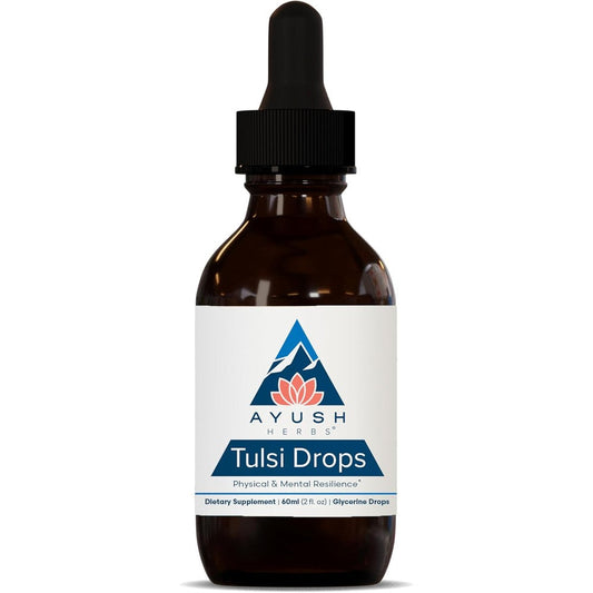 Ayush Herbs Tulsi Drops 60ml front view bottle