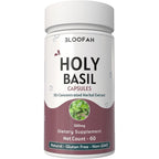 Bloofah Holy Basil 500mg Capsules front view bottle