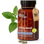 Plant Therapy Holy Basil 120 Vegetarian Capsules front view bottle